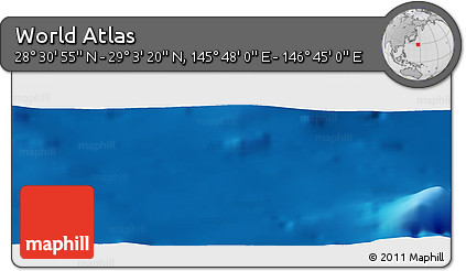 Physical Panoramic Map of the Area around 28° 47' 8" N, 146° 16' 30" E