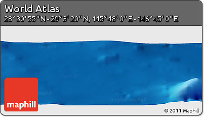 Physical Panoramic Map of the Area around 28° 47' 8" N, 146° 16' 30" E
