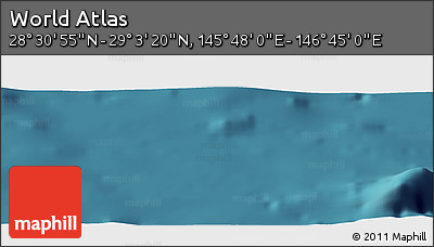 Satellite Panoramic Map of the Area around 28° 47' 8" N, 146° 16' 30" E
