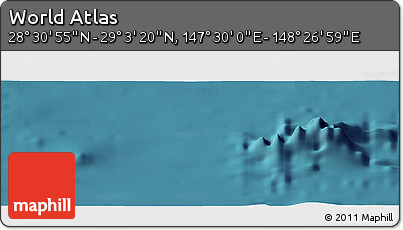 Satellite Panoramic Map of the Area around 28° 47' 8" N, 147° 58' 29" E