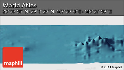 Satellite Panoramic Map of the Area around 28° 47' 8" N, 147° 58' 29" E
