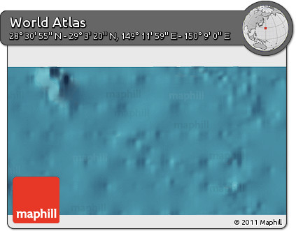 Satellite 3D Map of the Area around 28° 47' 8" N, 149° 40' 30" E