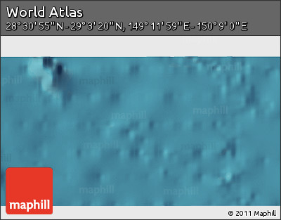 Satellite 3D Map of the Area around 28° 47' 8" N, 149° 40' 30" E
