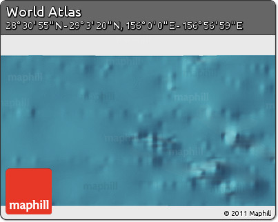 Satellite 3D Map of the Area around 28° 47' 8" N, 156° 28' 29" E
