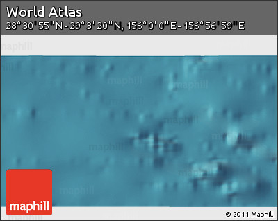 Satellite 3D Map of the Area around 28° 47' 8" N, 156° 28' 29" E
