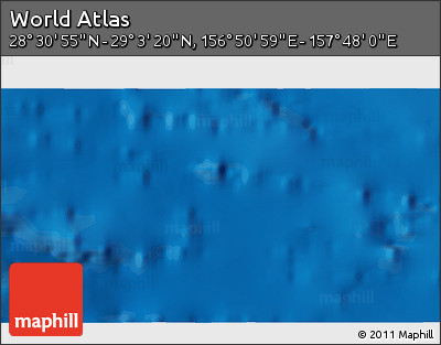 Physical 3D Map of the Area around 28° 47' 8" N, 157° 19' 29" E