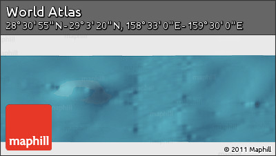 Satellite Panoramic Map of the Area around 28° 47' 8" N, 159° 1' 30" E