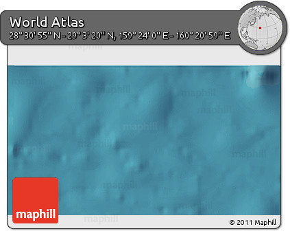 Satellite 3D Map of the Area around 28° 47' 8" N, 159° 52' 30" E