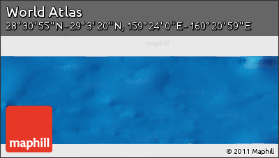 Physical Panoramic Map of the Area around 28° 47' 8" N, 159° 52' 30" E