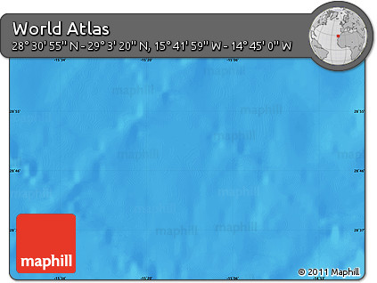 Physical Map of the Area around 28° 47' 8" N, 15° 13' 29" W