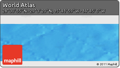 Physical Panoramic Map of the Area around 28° 47' 8" N, 15° 13' 29" W