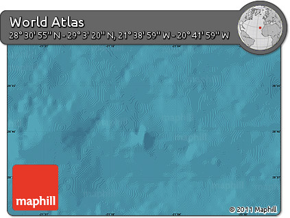 Satellite Map of the Area around 28° 47' 8" N, 21° 10' 29" W