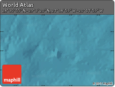 Satellite Map of the Area around 28° 47' 8" N, 21° 10' 29" W