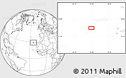 Blank Location Map of the area around 28° 47' 8" N, 22° 52' 30" W