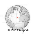Outline Map of the Area around 28° 47' 8" N, 23° 43' 30" W, rectangular outline