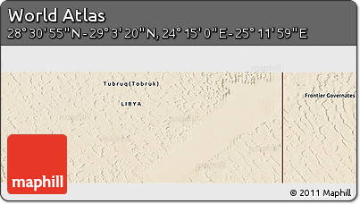 Satellite Panoramic Map of the Area around 28° 47' 8" N, 24° 43' 30" E