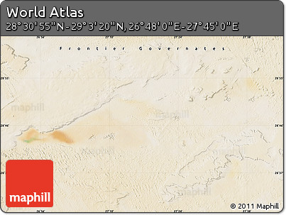 Satellite Map of the Area around 28° 47' 8" N, 27° 16' 29" E