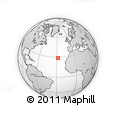 Outline Map of the Area around 28° 47' 8" N, 27° 58' 30" W, rectangular outline