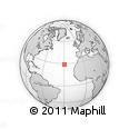 Outline Map of the Area around 28° 47' 8" N, 29° 40' 29" W, rectangular outline
