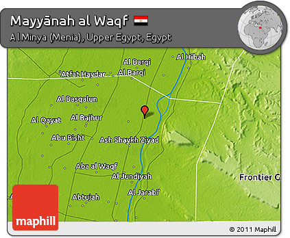 Physical 3D Map of Mayyānah Al Waqf