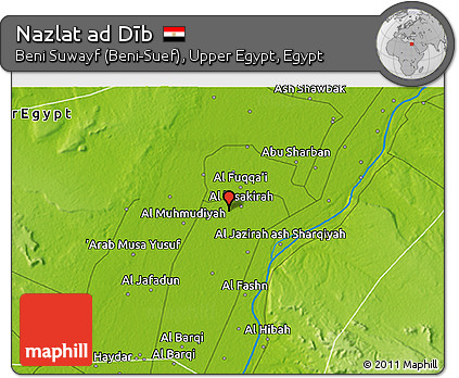 Physical 3D Map of Nazlat Ad Dīb