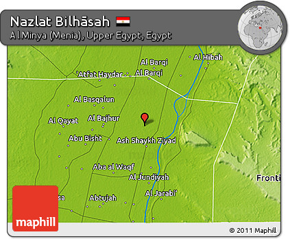 Physical 3D Map of Nazlat Bilhāsah