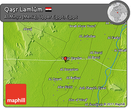 Physical 3D Map of Qaşr Lamlūm