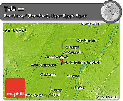 Physical 3D Map of Ţalā