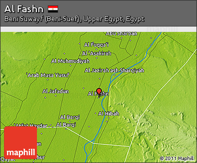 Physical 3D Map of Al Fashn