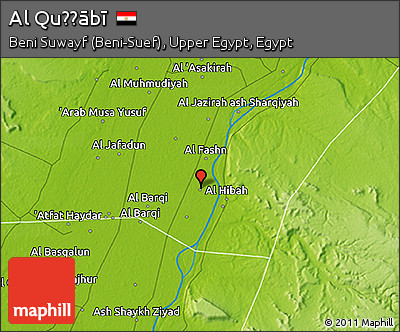 Physical 3D Map of Al Quḑḑābī