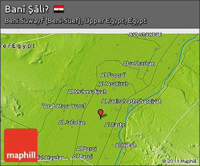 Physical 3D Map of Banī Şāliḩ
