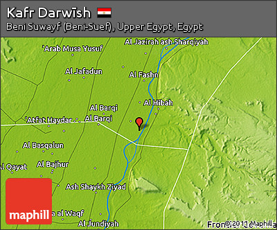 Physical 3D Map of Kafr Darwīsh
