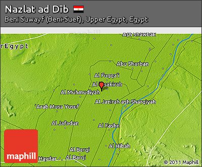 Physical 3D Map of Nazlat Ad Dīb