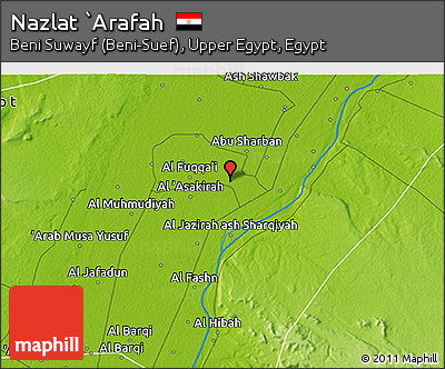 Physical 3D Map of Nazlat `Arafah