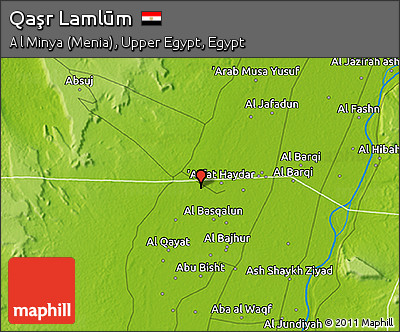 Physical 3D Map of Qaşr Lamlūm