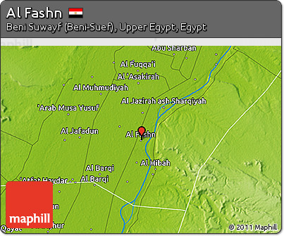 Physical 3D Map of Al Fashn