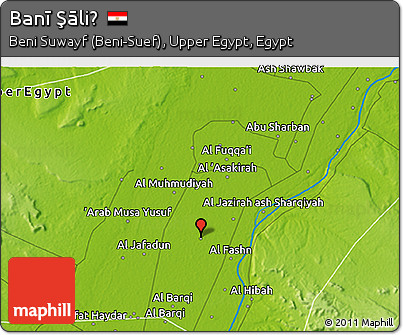 Physical 3D Map of Banī Şāliḩ