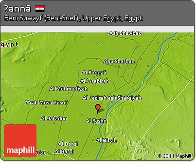 Physical 3D Map of Ḩannā