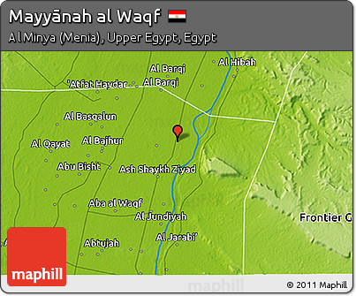 Physical 3D Map of Mayyānah Al Waqf