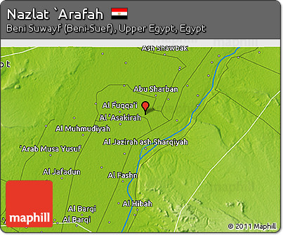 Physical 3D Map of Nazlat `Arafah