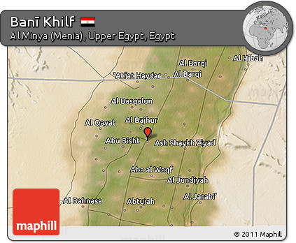 Satellite 3D Map of Banī Khilf