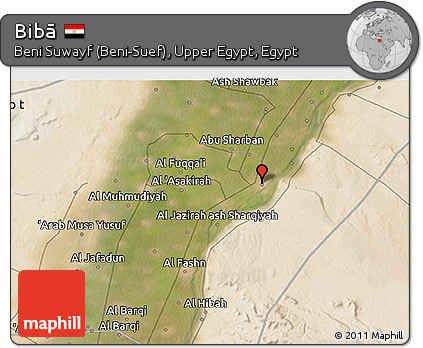 Satellite 3D Map of Bibā