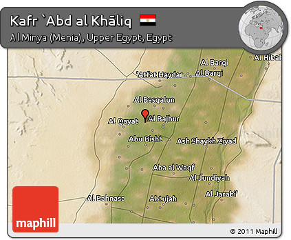 Satellite 3D Map of Kafr `Abd Al Khāliq