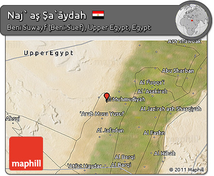 Satellite 3D Map of Naj` Aş Şa`āydah