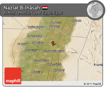 Satellite 3D Map of Nazlat Bilhāsah