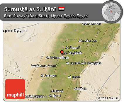 Satellite 3D Map of Sumusţā As Sulţānī