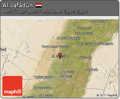 Satellite 3D Map of Al Jafādūn