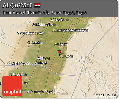 Satellite 3D Map of Al Quḑḑābī