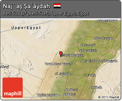 Satellite 3D Map of Naj` Aş Şa`āydah