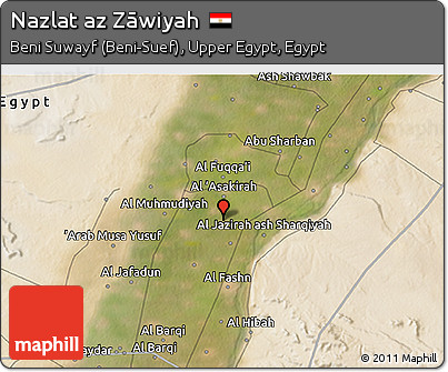 Satellite 3D Map of Nazlat Az Zāwiyah